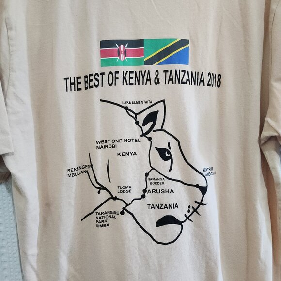 Manqa Africa Crewneck Graphic T-Shirt Size X-Large - Picture 3 of 14